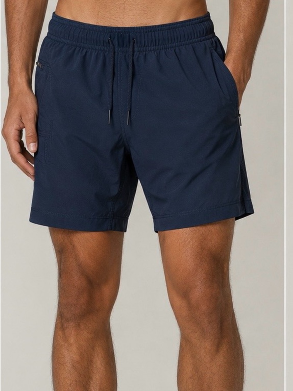 lululemon black elastic-waist athletic shorts with drawcord